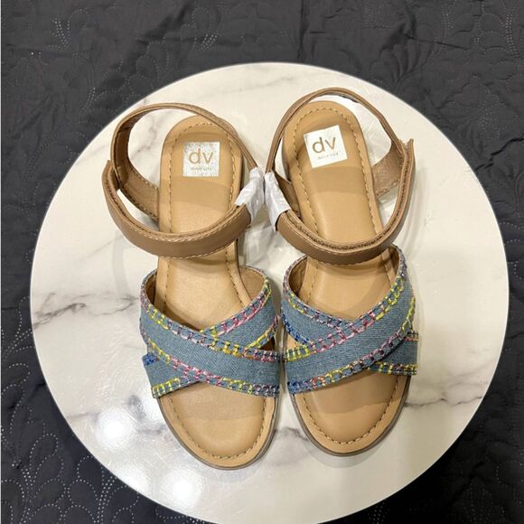 DV by Dolce Vita Kids' Dawne Whipstitch Sandal Summer Cute Kidcore SZ 3:NWT/Box - Picture 6 of 12